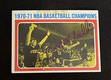 JON McGLOCKLIN 1971-72 TOPPS 1970-71 NBA CHAMPIONSHIP SIGNED AUTOGRAPHED CARD 
