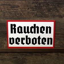Schild Rauchen verboten Retro Hinweisschild Warnschild Deko Wehrmacht
