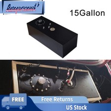 Aluminum Racingdrift Fuel Cell Gas Tank Cap Level Sender 15 Gallon Black Us