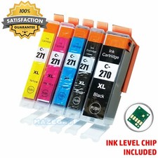 PGI-270XL CLI-271XL Ink Cartridges   High Yield Compatible Canon Pixma 5PK Set