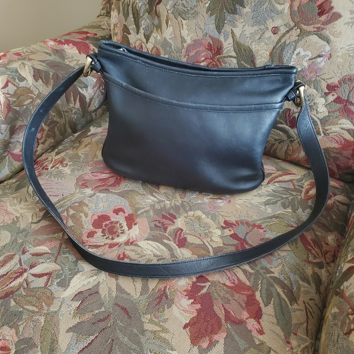 Vintage COACH Worth 4143 Leather Shoulder Handbag Black | eBay