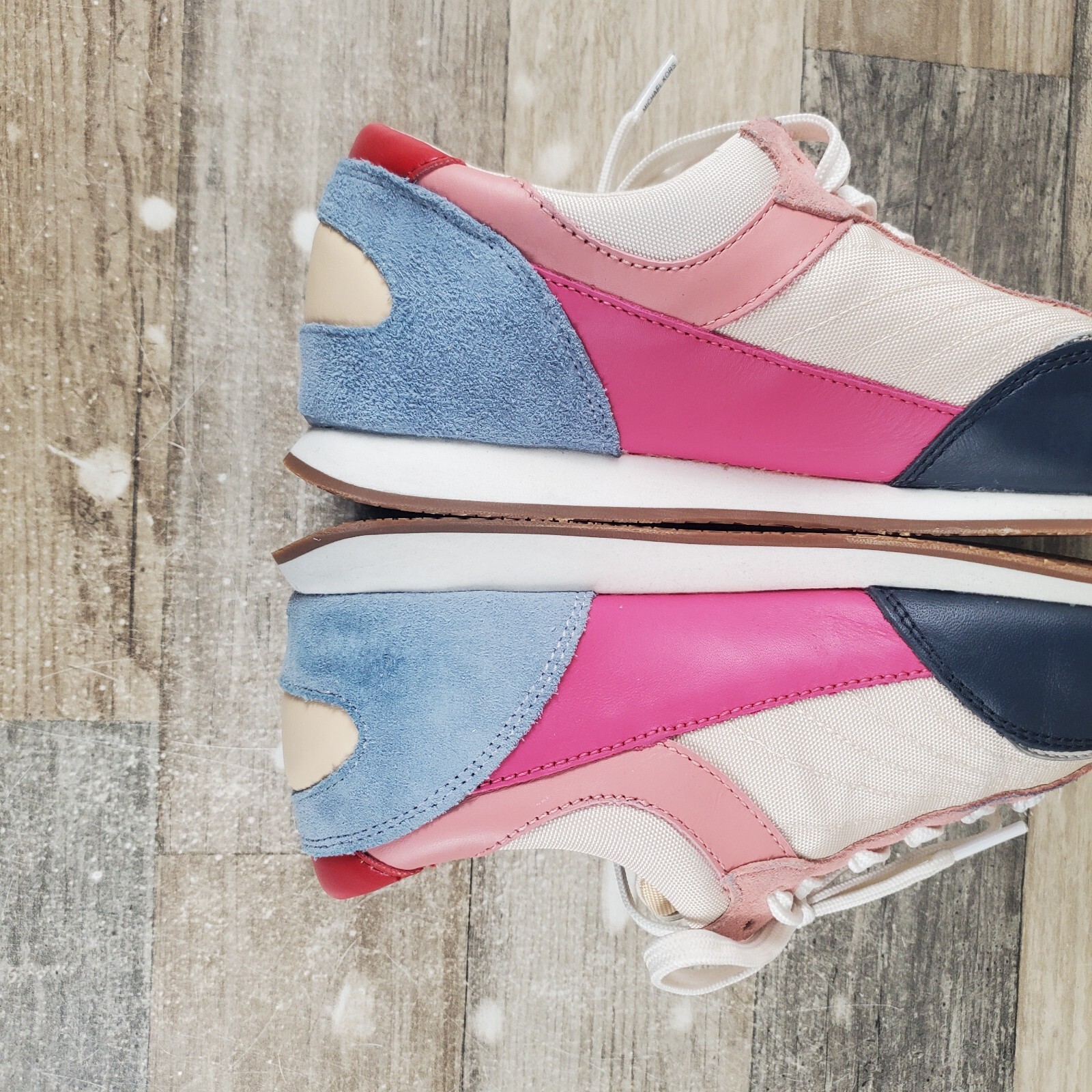 Michael Kors Callan Womens Shoes Sz 7.5 M Trainers Light Cream Multi Sneakers thumbnail 8