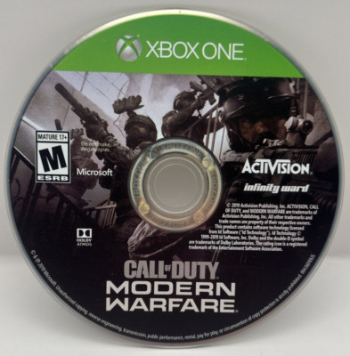 Call of Duty Modern Warfare (Microsoft Xbox One, 2019) Disc Only Tested Working