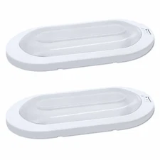 Facon 2Pcs 12Volt rv interior dome ceiling lights On&Off Switch Camper Trailer