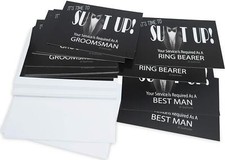 Groomsmen Proposal Cards, It's Time To Suit Up, Set of 14 With Envelopes