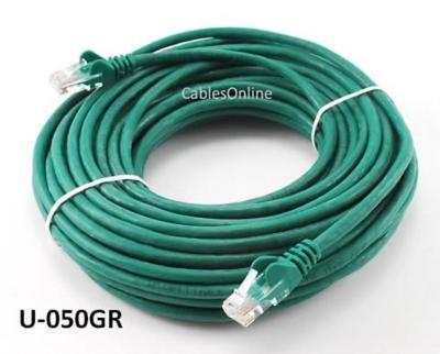 Intellinet 50ft CAT5E UTP Ethernet RJ45 Patch Cable GR