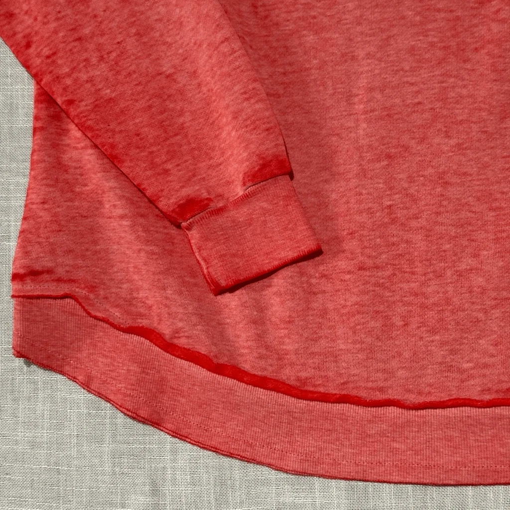 VETEMENTS Felpa Chicago Bulls donna grande rossa NBA burnout girocollo accogliente gioco giorno top