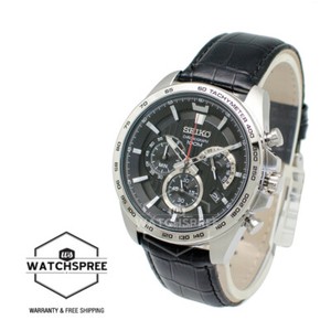 Men's Seiko Chronograph Stainless Steel Sports Watch SSB377 SSB377P1