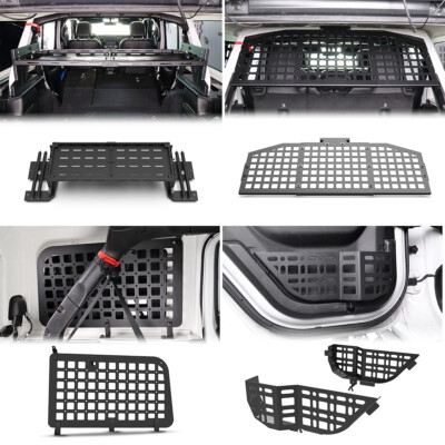 Rear Trunk Cargo Rack Basket Molle Panel for 2018-2026 Jeep Wrangler JL 4-Door