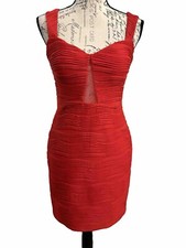 Hailey Logan By Adrianna Papell Sleeveless Red Evening Party Cutout Dress Size L