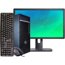 Dell Desktop Intel i7 Computer 24in LCD Tower 16GB RAM 256GB SSD Windows 11 Home