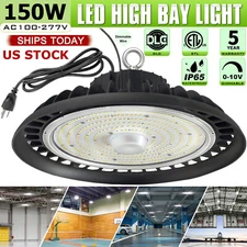 18000 Lumens 150W UFO LED High Bay Light Commercial Gym Work Lamp Dimmable 5000K
