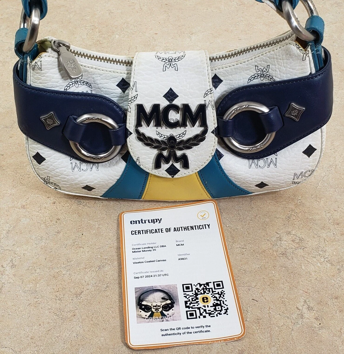MCM ショルダーバッグ ホワイト/ネイビー MCM Blue Bags & Handbags for Women for sale | eBay