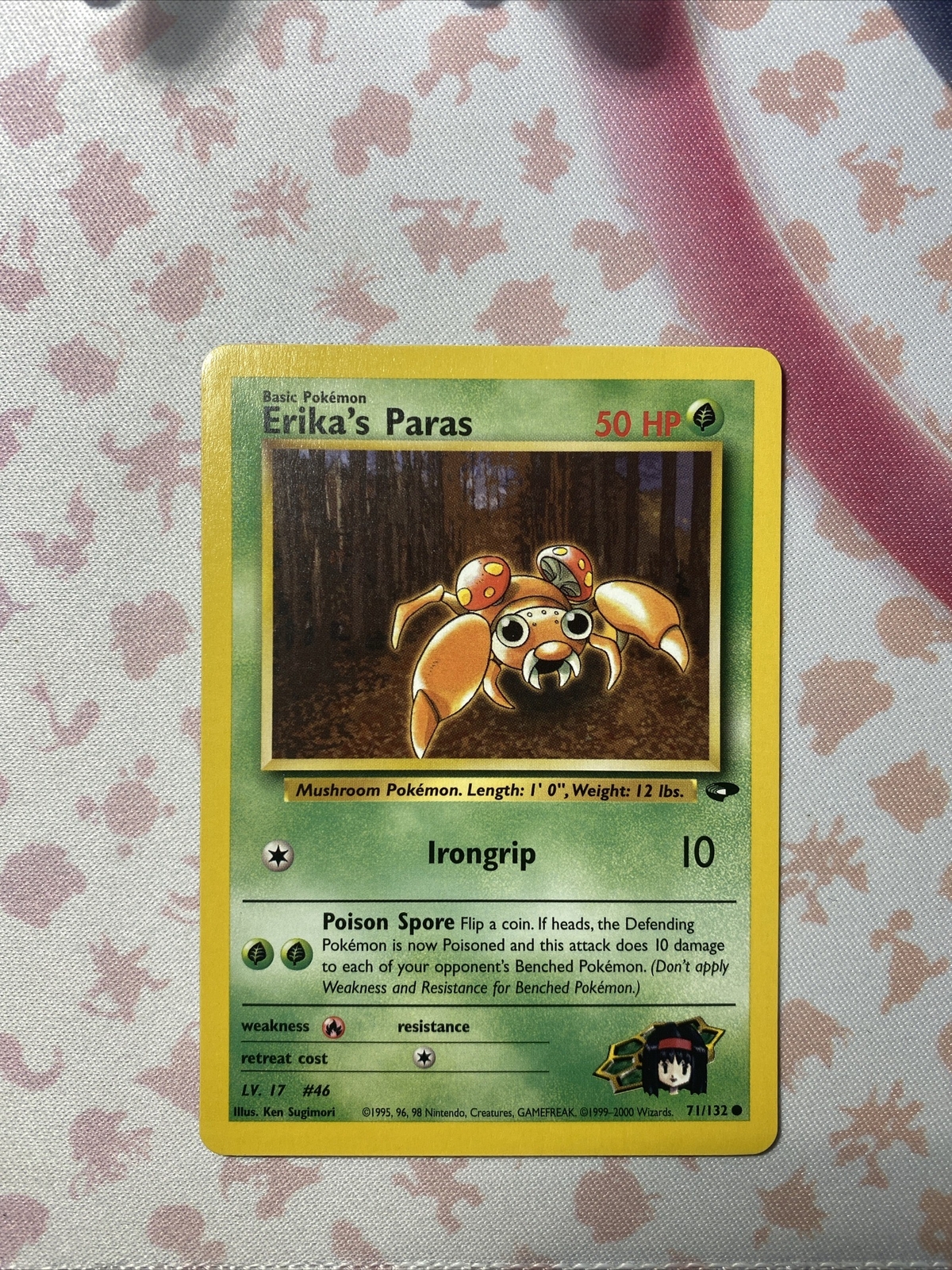 Erika's Paras 71/132 2000 Gym Challenge Regular Pokemon Card - NM/M