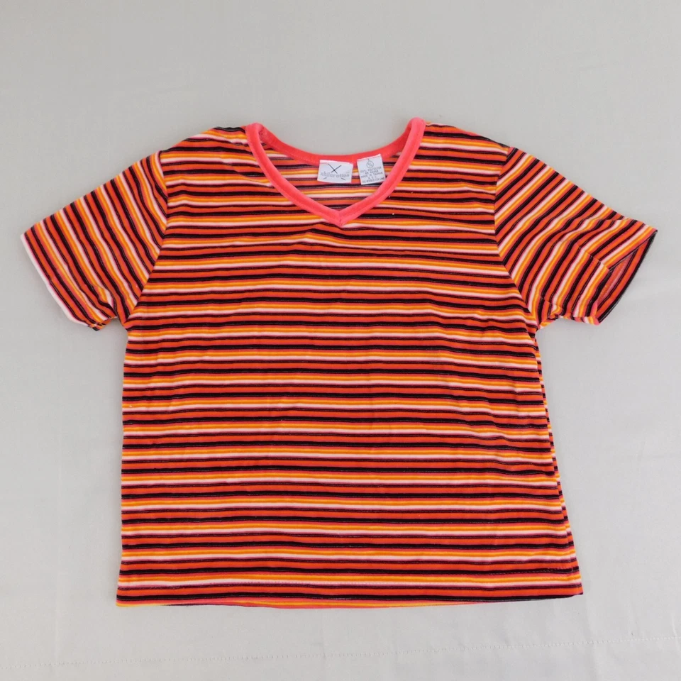 Лот 90-х Xhilaration Kids топы 10-12 большой Mockneck молнии и бархата v-образным вырезом #2064 - Изображение 2 из 4