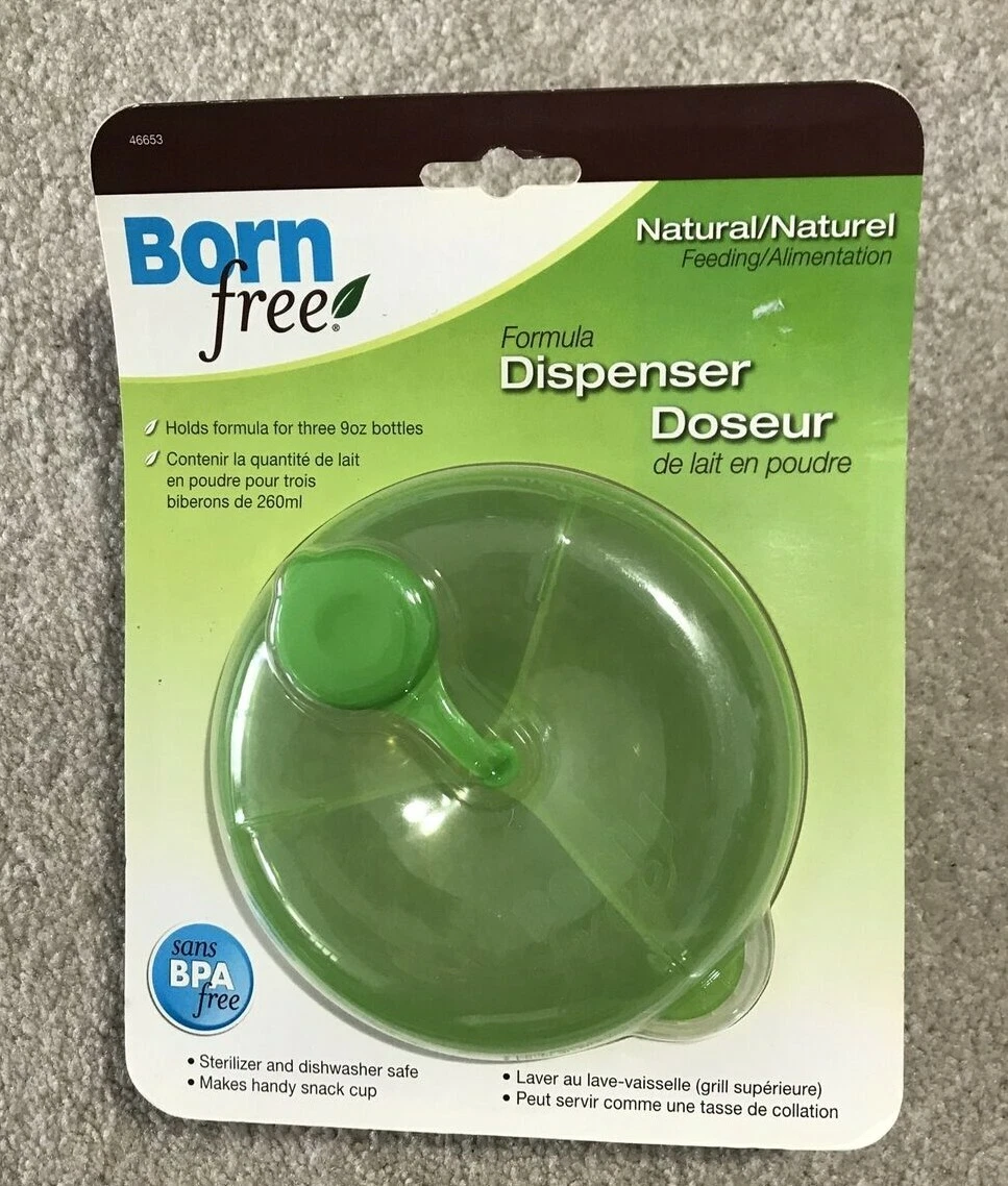 Born Free Formula Dispenser Holds Formula for 3 9oz Bottles BPA