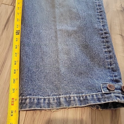 Vintage Pepe Jeans Herren 42 Blau Cargo Denim Loose Baggy Y2K Hip Hop - Bild 17 von 17