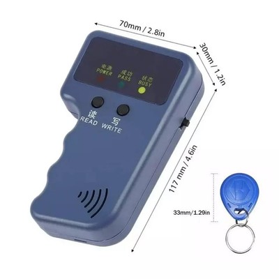 New Handheld ID Card Copier Key Reader Writer Duplicator 125KHz+5pcs Tags-