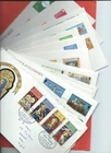 Guernsey stamps. 16 FDC from 1972 to 1980. 1972 Royal Silver Wedding etc (F322)