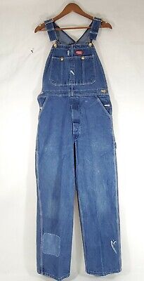 Vintage DICKIES Men's Bib Carpenter Blue Denim Overalls Vintage DICKIES Men's Bib Carpenter Blue Denim Overalls