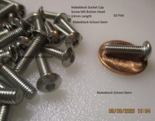 50 PAK Makeblock Socket Cap Screw M4 Button Head 14mm Length