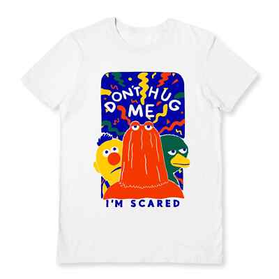 Don't Hug Me I'm Scared T-Shirt - Official Confetti White S/S Tee in 5 Größen
