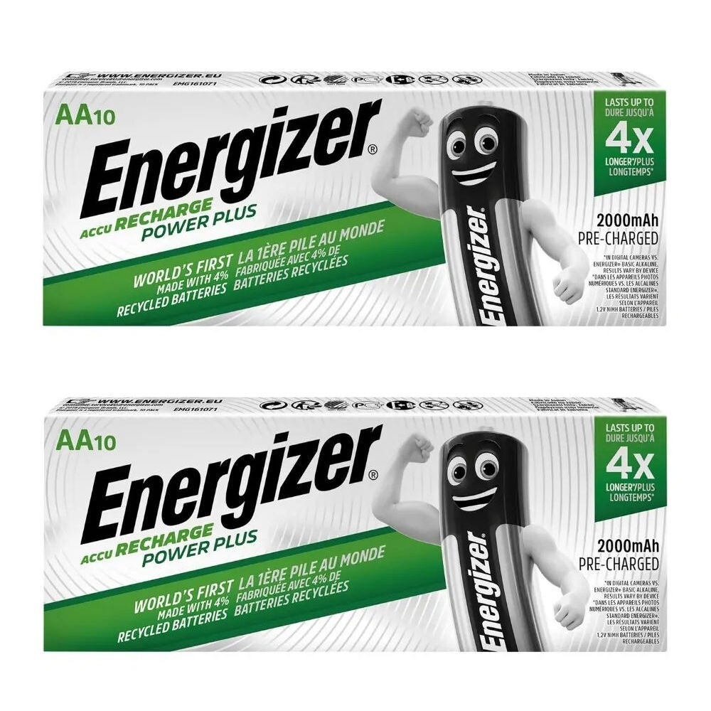 Energizer Power Plus AA HR6 2000mAh NiMH Rechargeable Batteries x 10 - Image 9