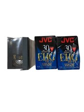 Lot of 3 JVC TC-30 EHGB VHSC Hi-Fi 90 Minute Compact VHS Tapes - 2 Sealed.