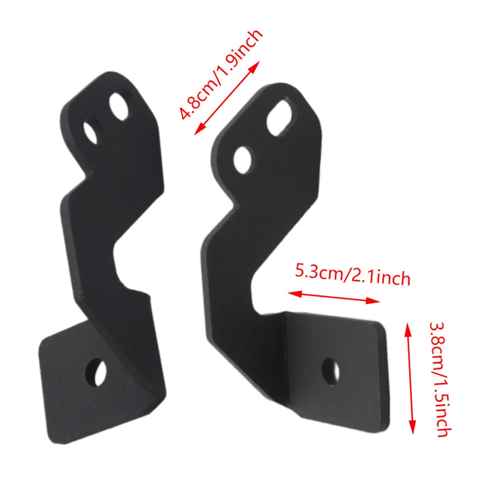2x Side Cage A-Pillar Fog Light Pod Mount Brackets For Polaris RZR Xp 1000 14-21 - Image 4 of 4