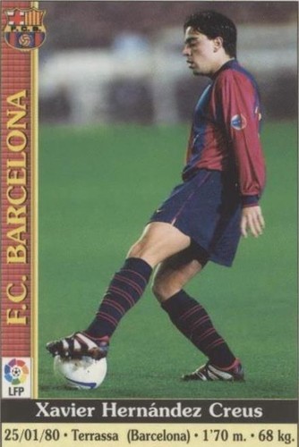 XAVI HERNANDEZ ROOKIE CARD MUNDICROMO LA LIGA 1998-99 BARCELONA
