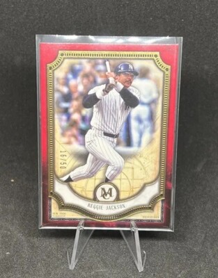 2018 Topps Museum Collection Reggie Jackson /50 #61 - Red Border - Yankees