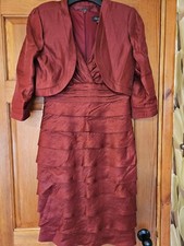  ALEXON Dress And Matching Jacket By ENSAMBLE. UK Size 10 Wedding/Function/Party