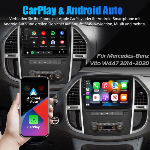 6+128GB für Mercedes Vito W447 Android 14 Autoradio CarPlay Navigation GPS DAB+ - Bild 10 von 18