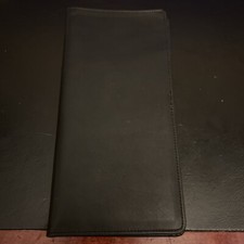 Sedona Soft Leather Large Passport Holder ID Travel Organizer Wallet Black