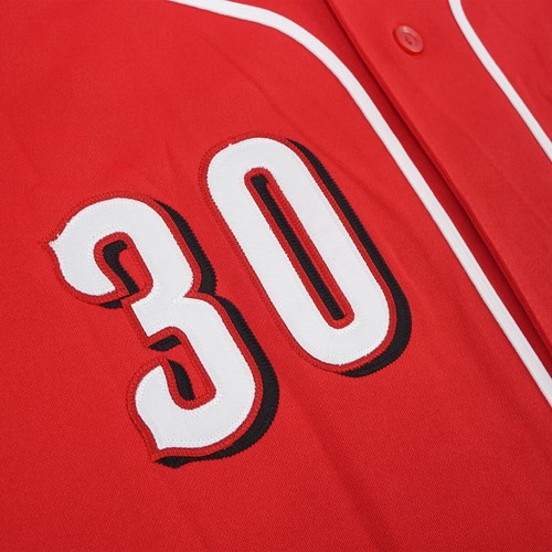 Camiseta deportiva roja alternativa para hombre de Ken Griffey Jr. Cincinnati Reds con parche de corte 2016 - Imagen 4 de 8