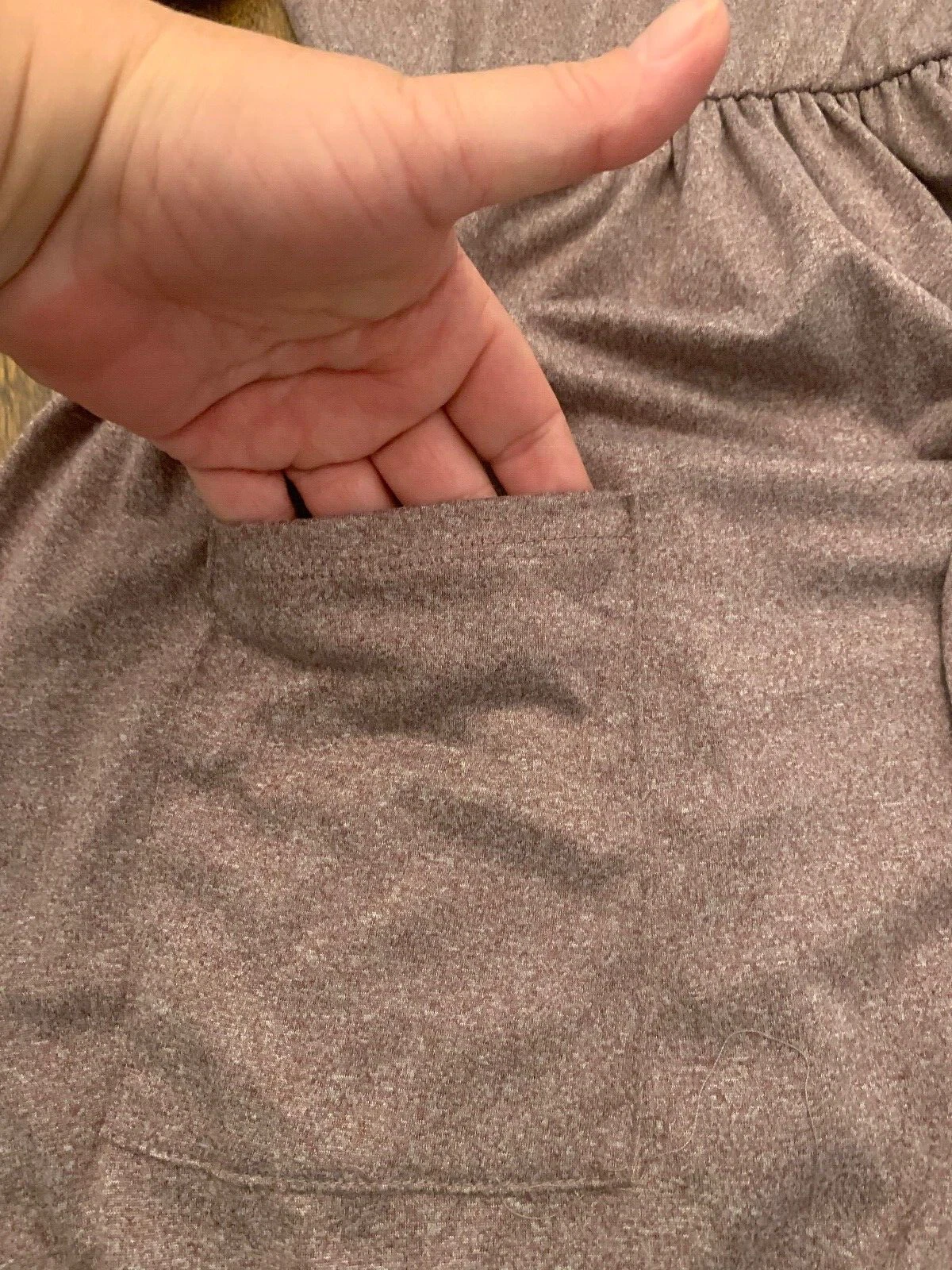 VETEMENTS Abito modesto Nee See's Abiti Lavanda Midi con Tasche NUOVO