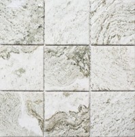 Mosaik Fliese Keramik Steinoptik Struktur Hellgrau Fliesenspiegel KüChe ...