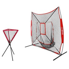 7' 7' Durable Baseball Practice Net  Batting Ball Caddy w/Bag Training Set