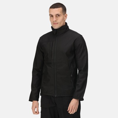 Regatta Octagon II black men's waterproof stretch softshell jacket