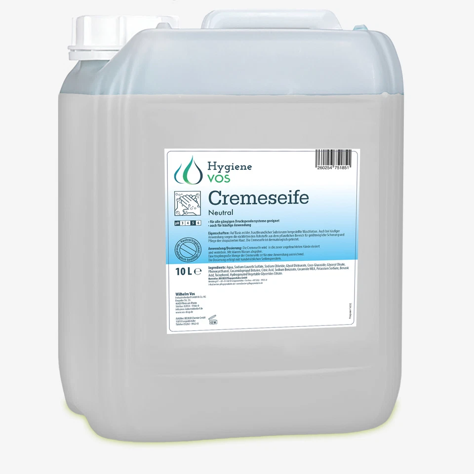 Hygiene Vos - Cremeseife Neutral - 10 Liter