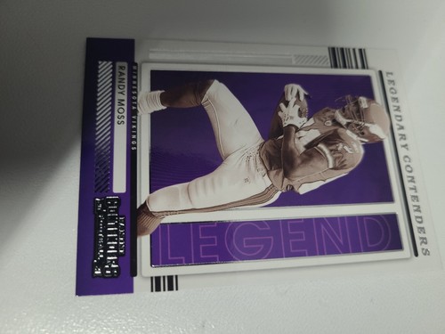 Randy Moss- Legend. Incert- Silver Foil- 2021 Panini Contenders Football - Picture 2 of 5