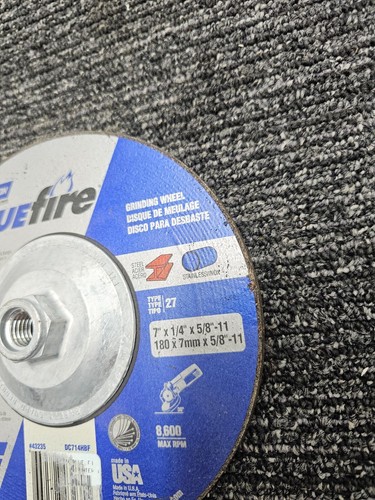(QTY 5) Norton Abrasive 66252843235 Mola centrale depressa tipo 27 7 pollici - Foto 7 di 8