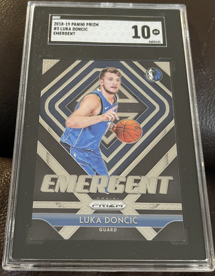 2018 Panini Prizm Emergent LUKA DONCIC #3 Dallas Mavericks Rookie SGC 10🔥