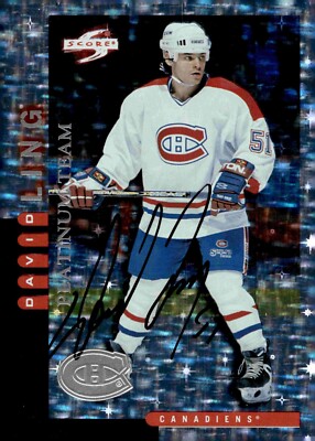 David Ling - Signed 1997-98 Score Pinnacle Platinum Team Collection 16/20 RARE