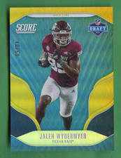JALEN WYDERMYER 2022 SCORE FOOTBALL NFL DRAFT INSERT GOLD ZONE /50 TEXAS A&M