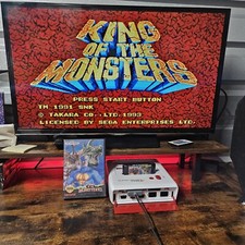 King of the Monsters - Sega Genesis - Cartridge With Case - Authentic - Tested