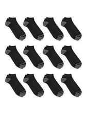 Fruit of the Loom No Show  Liner Socks Big Boys or Little Boys , 12 Pack