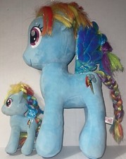 Ty Sparkle My Little Pony 16" Rainbow Dash Plush Stuffed Animal, 2017 and Mini.