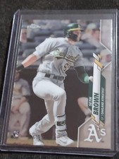2020 Topps Chrome Rookie RC #23 Seth Brown Oakland Athletics Baseball Card. rookie card picture
