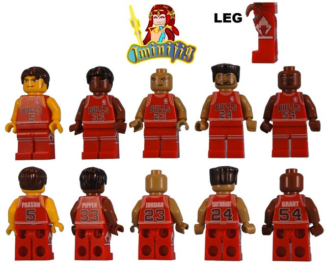 Custom Print NBA 91-92 Season Chicago Bulls 5 Players LEGO Michael Jordan Pippen | eBay